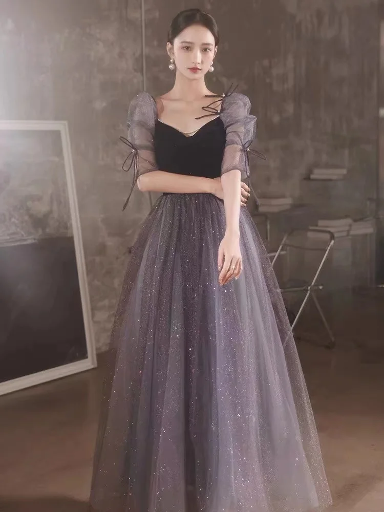 

Retro Half Sleeve Celebrity Dresses Elegant Sweetheart A-line Floor-length Glittering Prom Evening Party Gown Vestidos De Fiesta