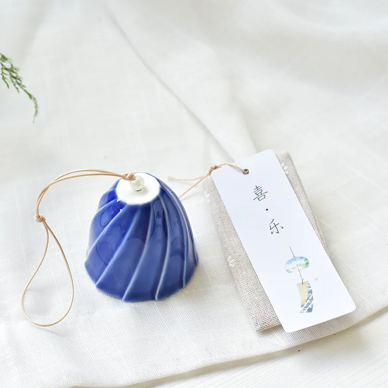 Handmade Japanese‑Style Wind Chime Blessing Bell Pendant Home Wall Decor Rearview Mirror Car Hanging Wish Ornament