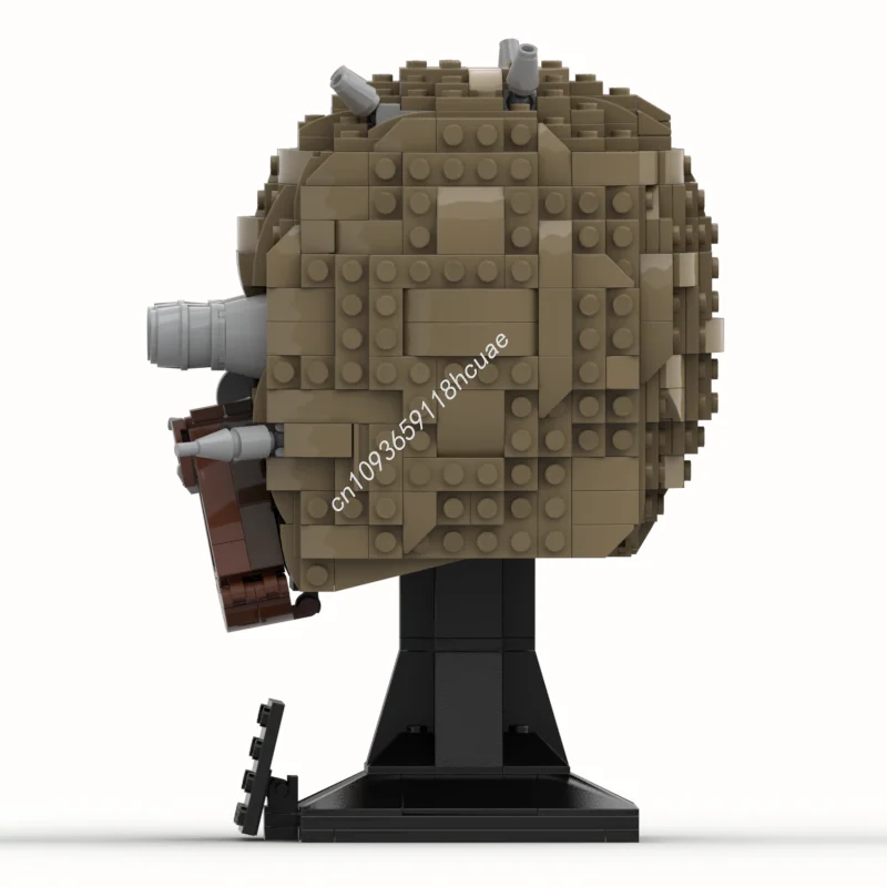 677 stücke Moc Star Schlacht Tusken Raider Maske Helm Modell Bausteine Ziegel Diy Kreative Montage Pädagogisches Spielzeug Kind Geschenk