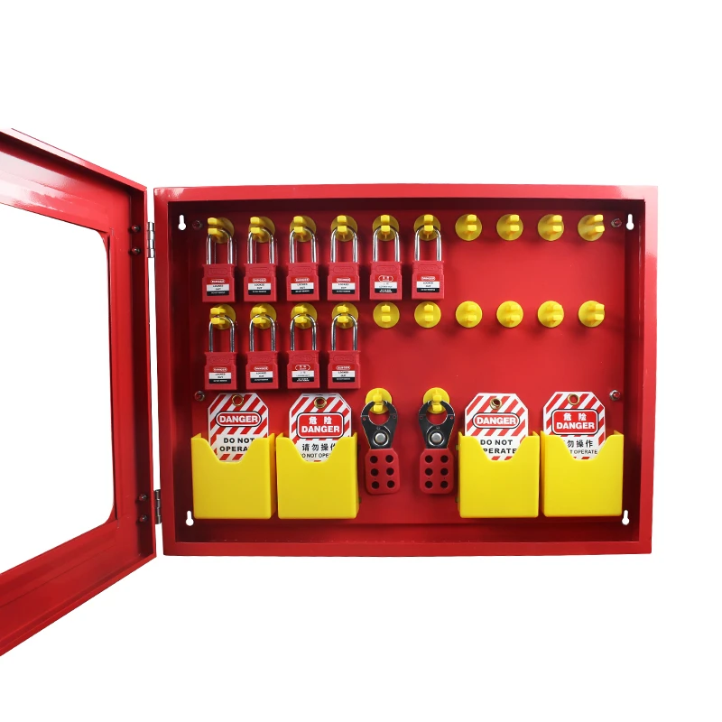 Parede Segurança Gestão Metal Group Lockout Station, 30 Posições de Cadeado, 4 Tag Titulares