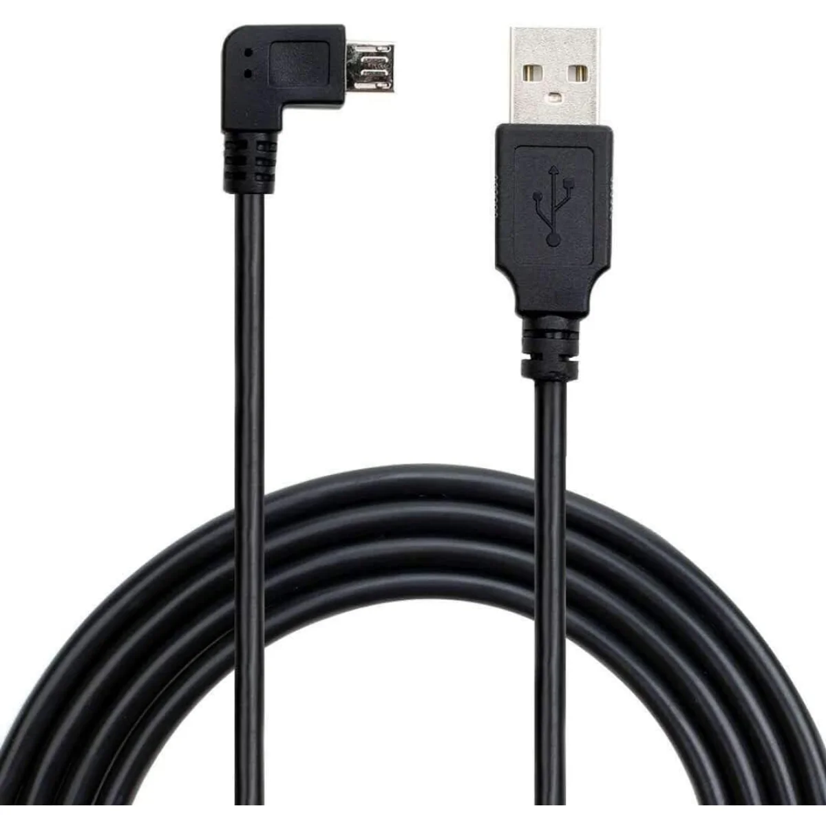 USB 2.0 A To Micro-USB Cable 90 Degree Right Angle Charger Cord for Car Dash Cam GPS Navigation DVR Camera Camcorder 1m 1.8m