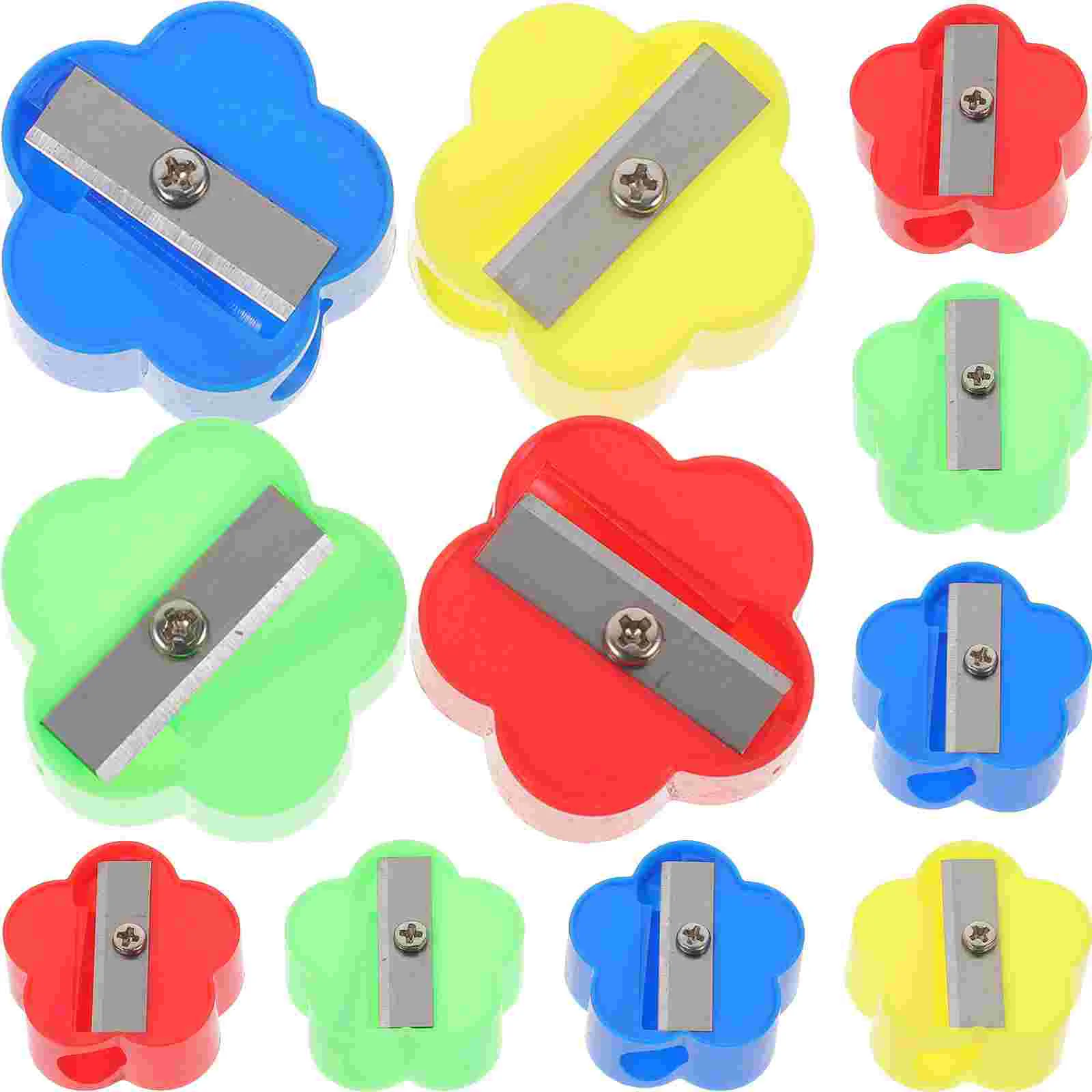 

40 Pcs Mini Single Hole Pencil Sharpener Small for Kids Tiny Sharpeners School Supplies Manual Abs Color Child Bulk