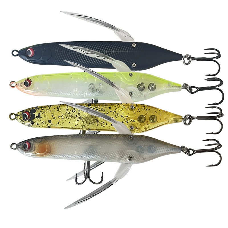 Simulierte Libellen-Kunstköder, geeignet für Süß- und Salzwasser, schwimmender Oberflächenköder, 8 cm/6,5 g.