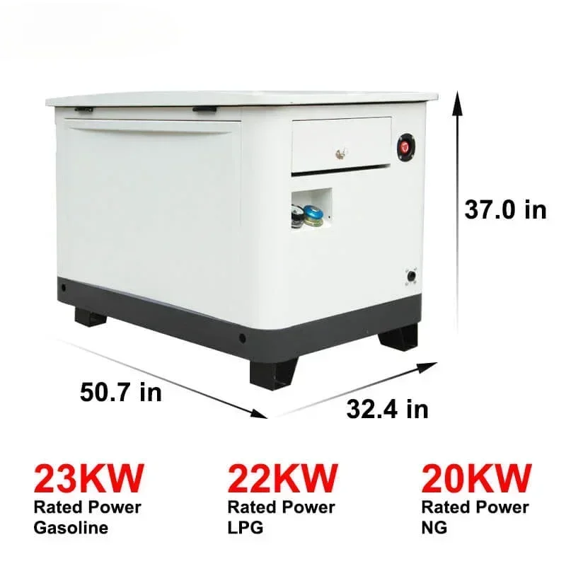 20kva 16kw 25kva 36kva 20kw 22kw 23kw EPA Certification Powered Inverter Electric Home lpg generator 10kw Natural Gas Generator