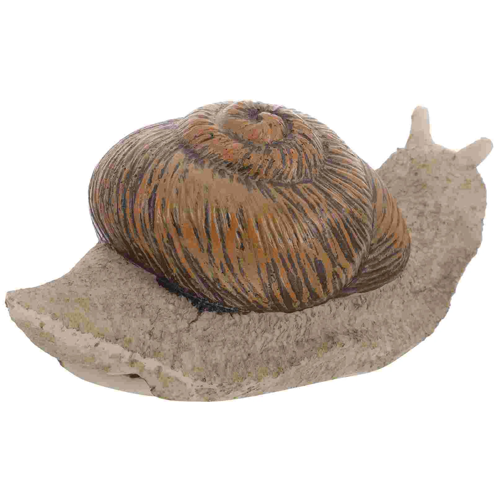 

Snail Key Hider Outdoor Stone Fob Hidden Holder for outside Decorate Planter Animal Huggers Resin House Infant