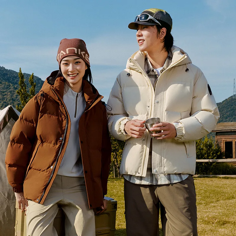 Men's Down Coats Parkas Women Goose Down Winter Down Jacket Waterproof Outerwear Warm Loose Woman Clothing Padded Padding HXA002
