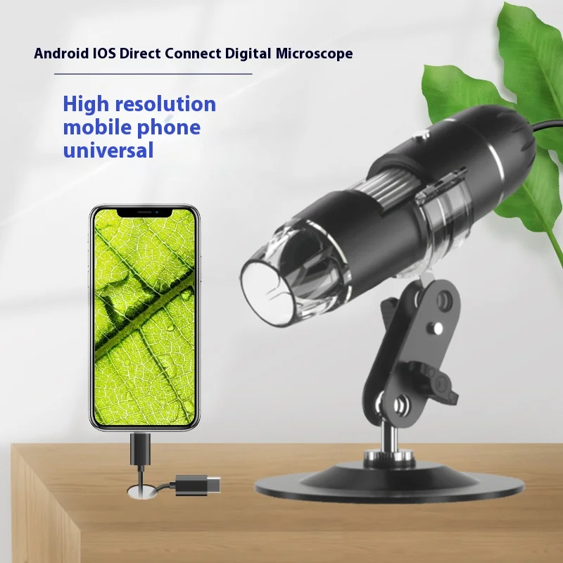 1600X Apple Android teléfono conexión directa microscopio Digital portátil belleza Industrial lupa electrónica