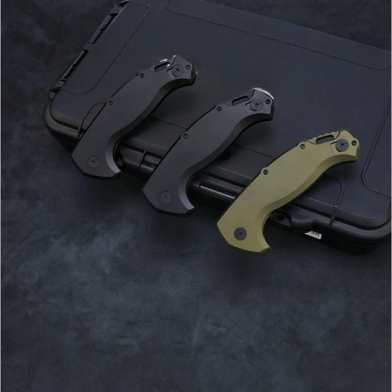 New aviation aluminum folding tool camping, hiking, fishing, hunting, self-defense, jungle exploration assistance tool