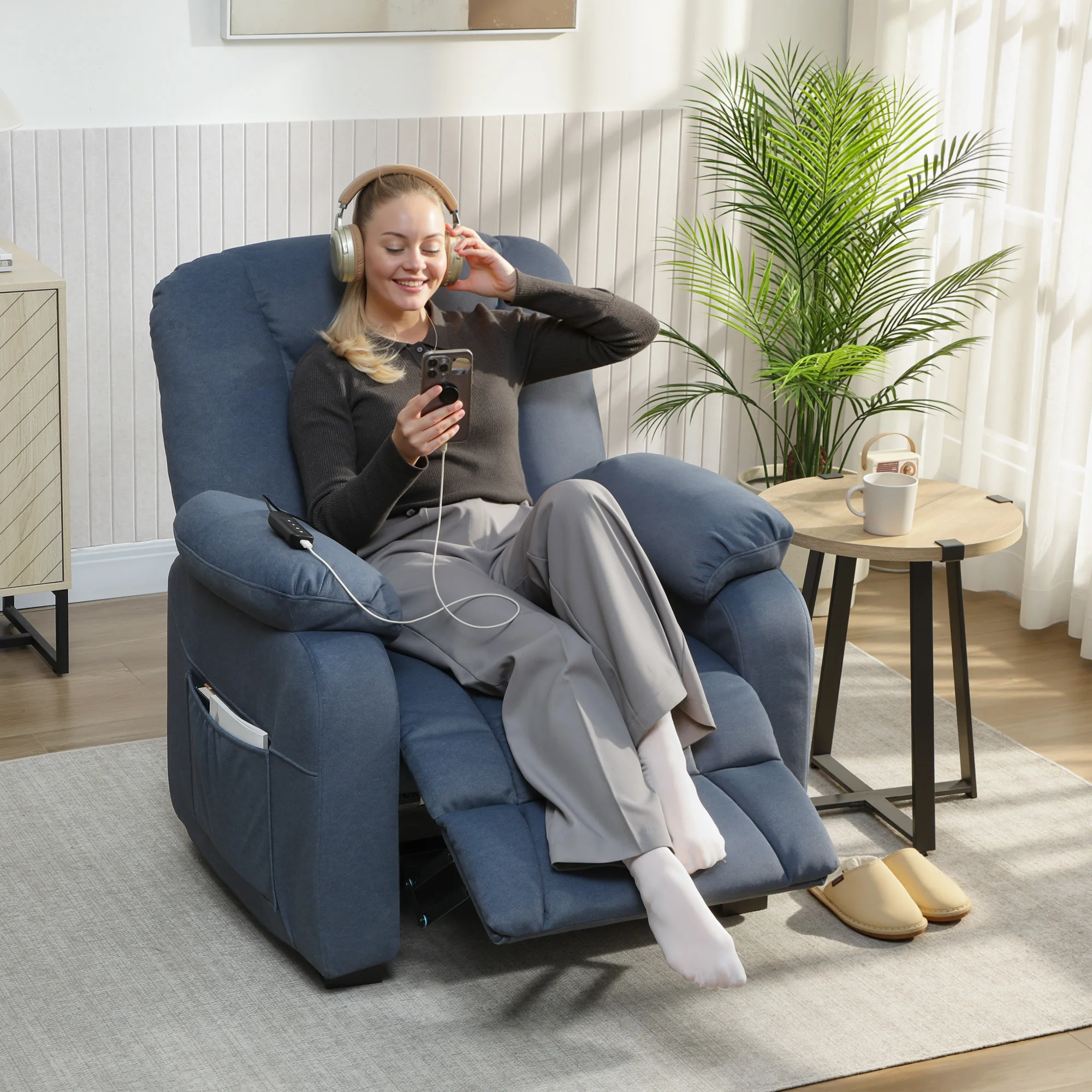 Sillón Relax Eléctrico Reclinable con Función Memoria y Reposapiés 🛋️