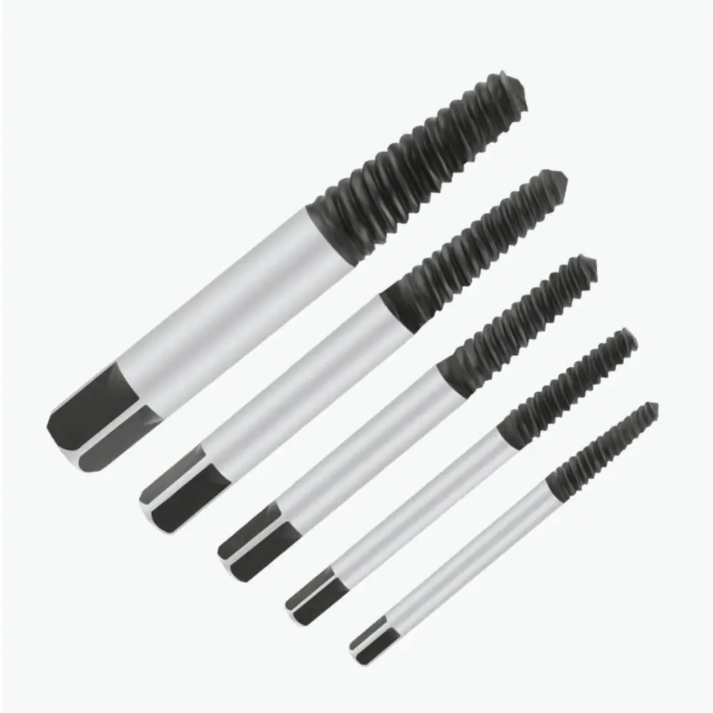 6pcs Non-slip Broken Screw Extractor Efficient Professional Bolt Remover Convenient Carbon Steel Drill Bit Set Valve
