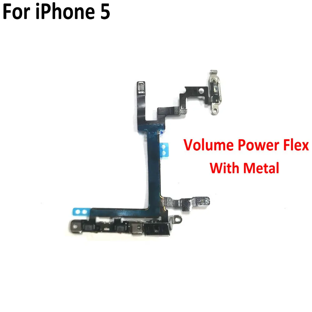 คุณภาพสูงปุ่มเปิดปิดสายเคเบิล Flex สำหรับ iPhone 5 5 S 5C SE 6 6 plus 6 s 6 sPlus Mute Volume Switch Ribbon อะไหล่