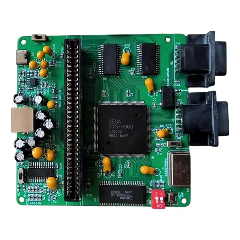 

Материнская плата возрождения консоли Mega Drive MD, чип 315-5960 | 4-слойная печатная плата | RGBS Multi-Output | NTSC полноскоростной | Без региона