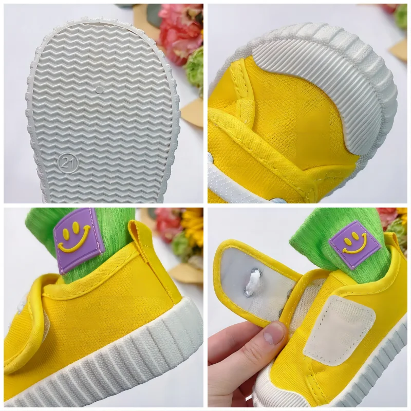 Sapatos de lona infantil Meninos Meninas Criança Sapatos Casuais Confortáveis Macias Meninos Meninas Bebê Sneakers Não-slip Branco Sólido Crianças