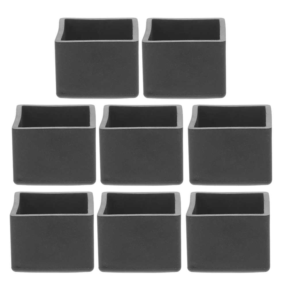 

8 Pcs Chair Leg Floor Protectors 35x35mm Anti Slip Silent Wear Resistant Furniture Table Caps For Chairs Home Tile