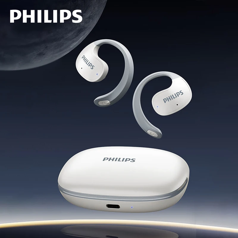 

New Original Philips TAT2708 OWS Wireless Bluetooth Earphones ENC Call Noise Cancelling Headset Waterproof Sport Stereo Earbuds