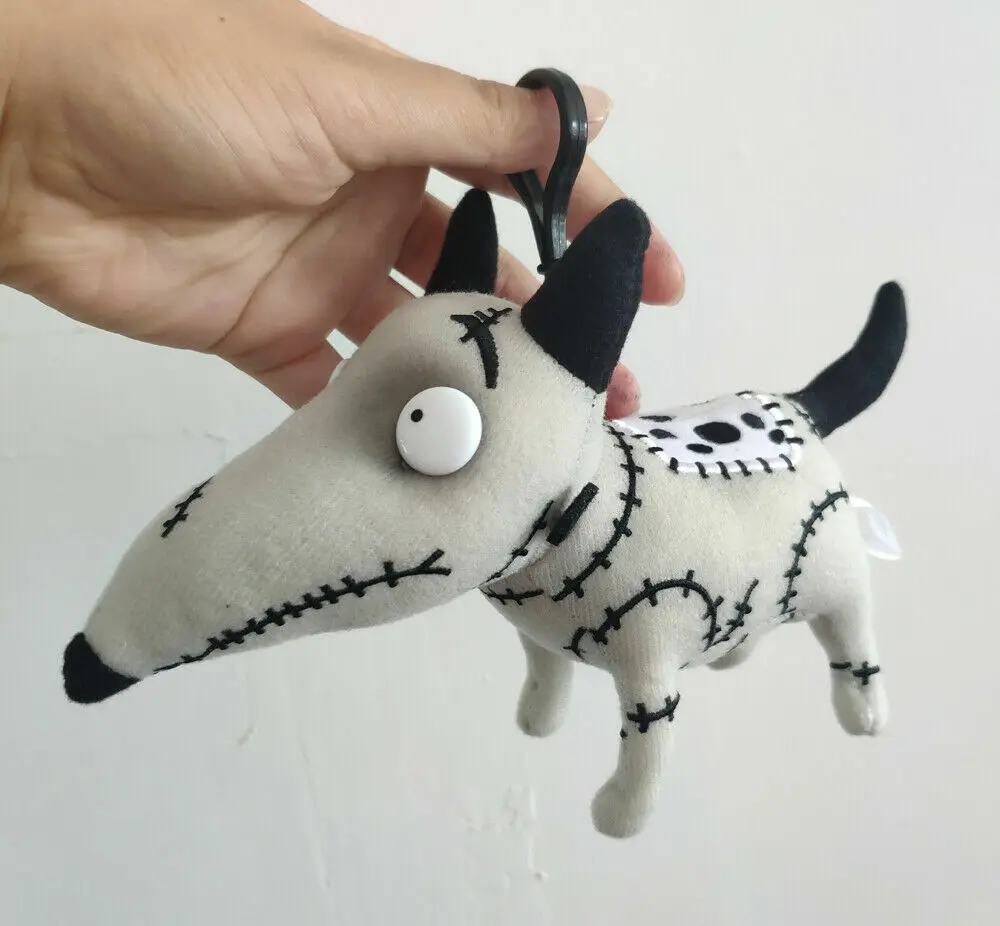 

Disney Rare Tim Burton Frankenweenie Plush Sparky Dog Toy key chains 18cm