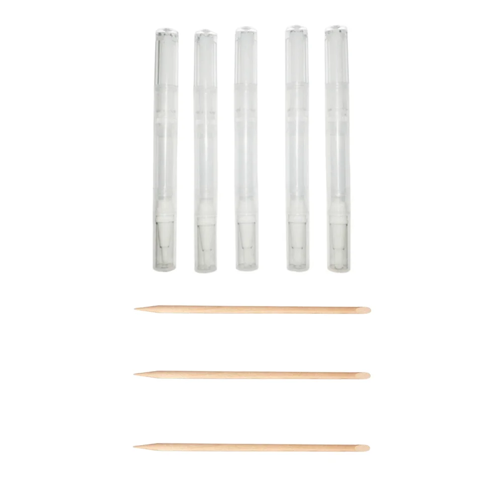 8 pçs acessórios de manicure removedor de esmalte garrafa óleo arte design ferramenta tubo vazio