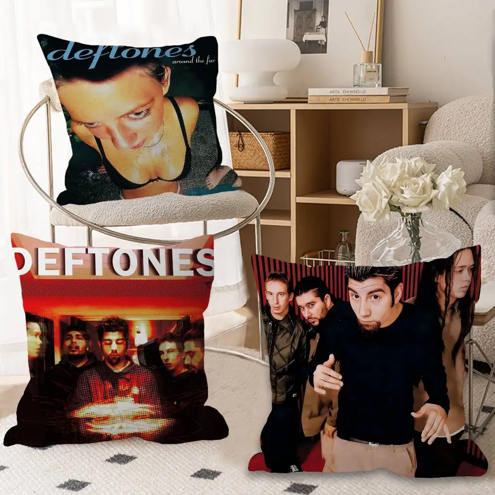 Retro Band Deftones Personalized Pillow Dust Cover Bedroom Kids Party Decoration Pillowcase Birthday Children Gift