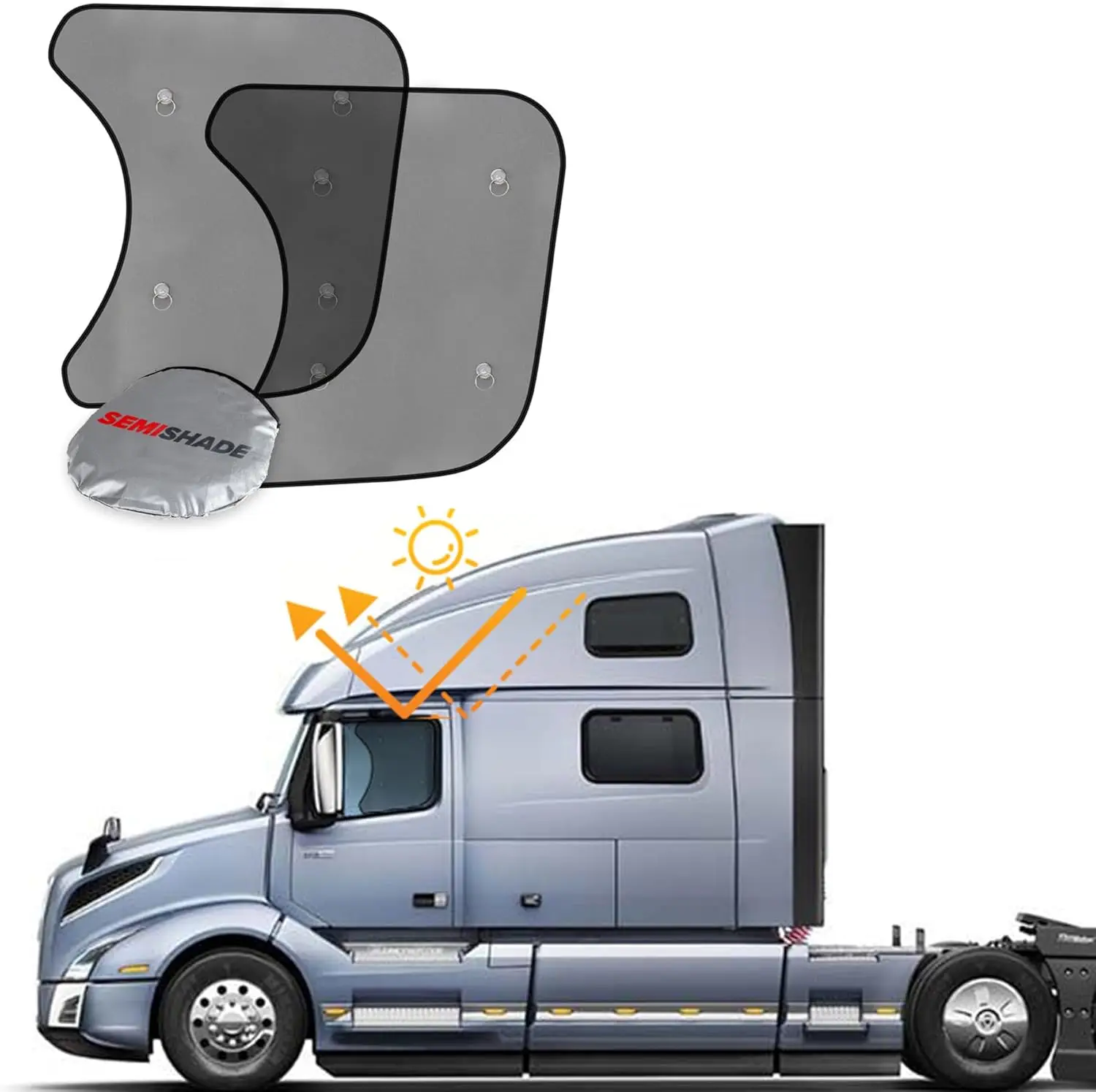 

Солнцезащитный козырек для бокового окна для Freightliner Cascadia — индивидуальная посадка, защита от ультрафиолета, простая установка