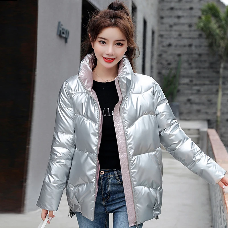 

Fashion Winter Coats Women Loose Casual Jacket Parkas High Quality Stand Callor Warm Stylish Outwear Female Autumn New