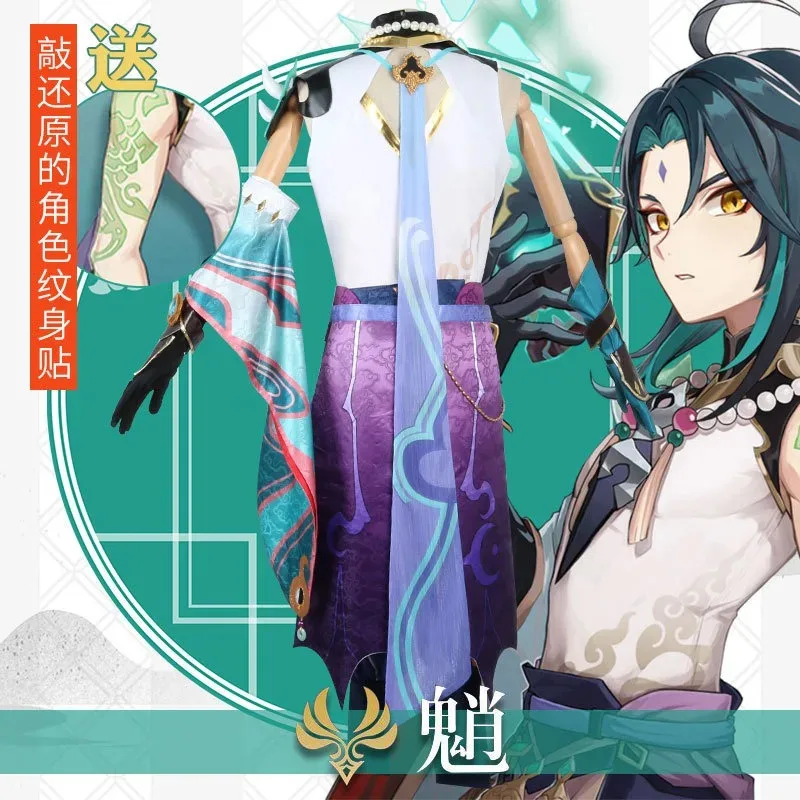 

Genshin Impact Xiao Cosplay Costume Anime Carnival Halloween Party Costumes Outfit Game Set Uniform Drop Ship Cos Suitx,5;d'2.y;