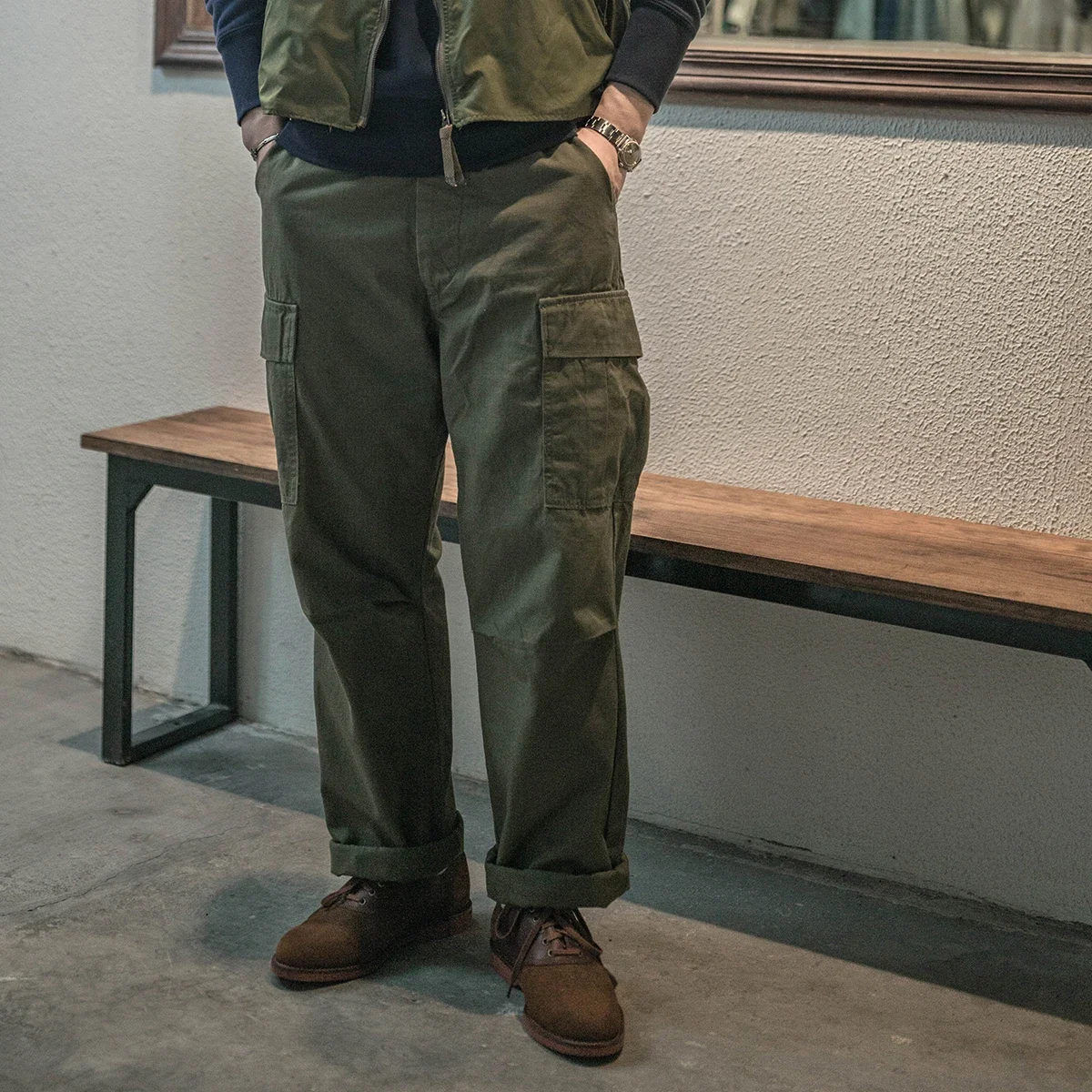 

Non Stock Ripstop Cargo Pants Military Style Men Tropical Combat Trousers TCU BDU
