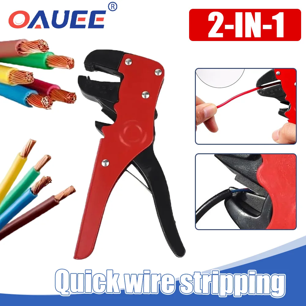 

Reset Spring Cable Crimper Plastic Steel Portable Multifunctional Duckbill Stripping Tool Chipper Stripper Wire Stripper