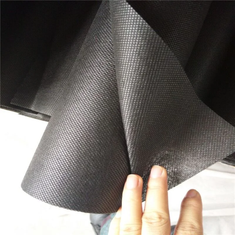 10m Black Non-woven Fabric Breathable Geotextile Anti-aging Gardening Fabric Weed-proof Cloth Weeding Cloth for DIY 50cm width