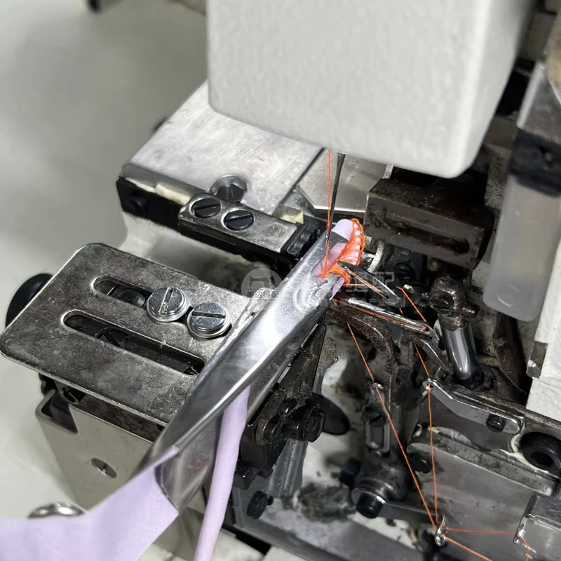 Hidden Thread Turn Over Draw TubeSpaghetti Folder Makes Tube String Spaghetti Attachment for Industrial Overlock Sewing Machine
