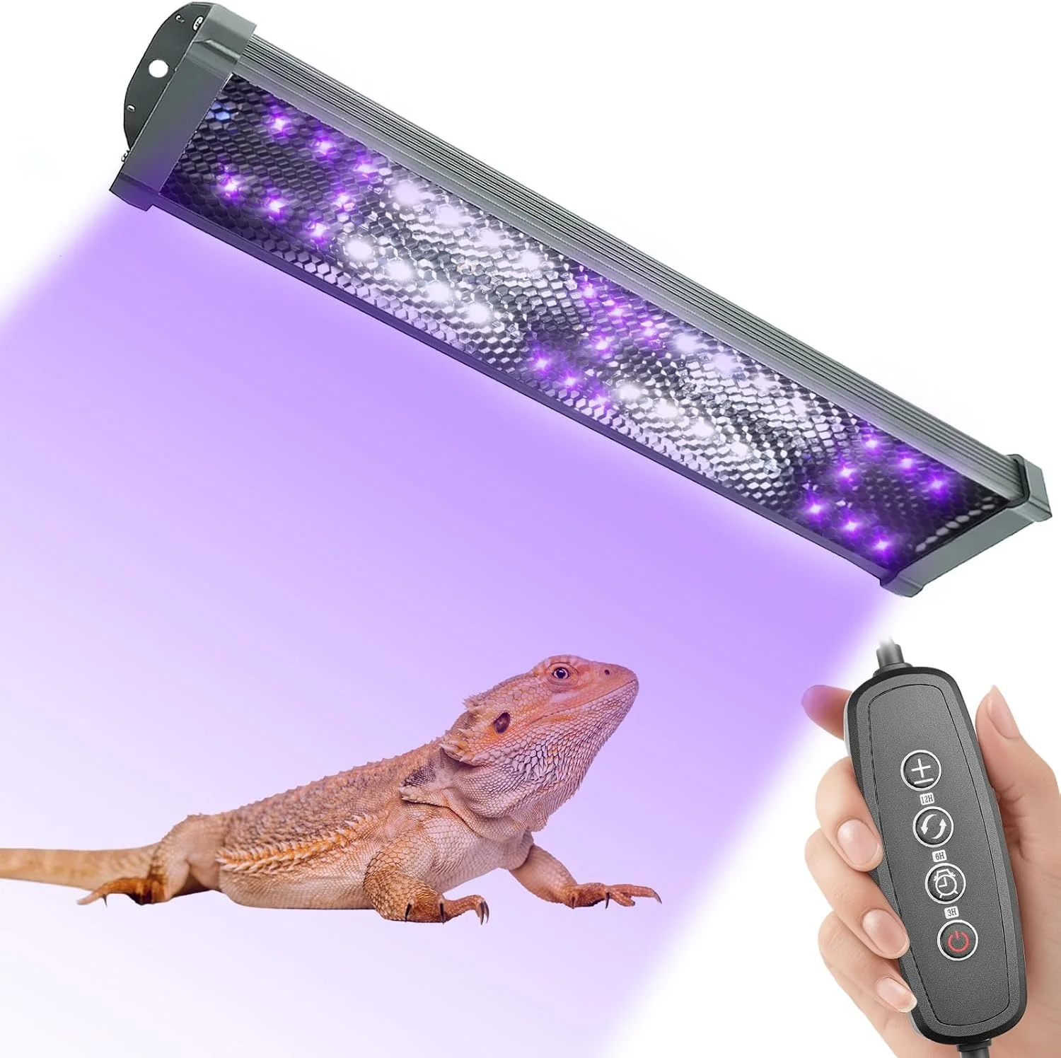 

UVA+UVB 10.0/20.0 Reptile Light Lizard Full Spectrum LED Light Turtle Basking Lamp Snake Gecko Amphibians Terrarium Heat Lamp