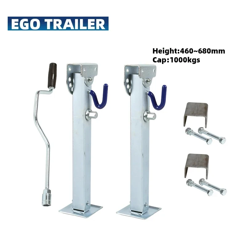 EGO TRAILER-Pieds de Stabilisateur de Caravane, Accessoire de Stationnement, pour Remorque de Camping, Hurhome, 460 ~ 680mm, Type B