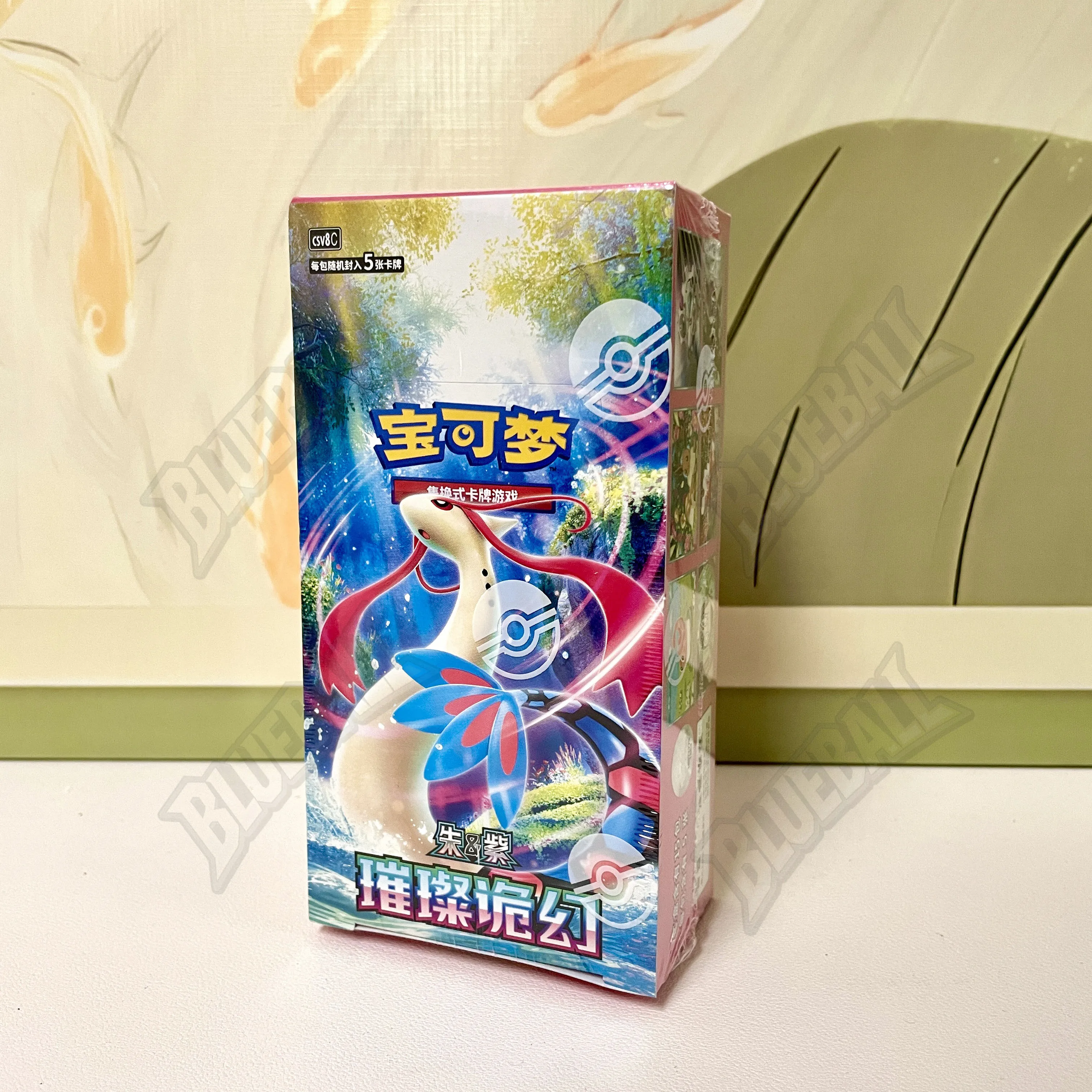 Original Pokémon Scarlet Violet Gem Pack Vol6 Thin Box TCG Sammelkarten Vereinfachte Chinesische Version Spielzeug Geschenk