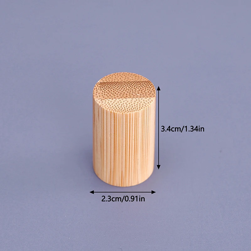 15 mm Parfümflaschenverschluss, Bajonett-Parfümflaschenpresse, Universal-Deckel mit Holz-Glasflasche, passende Coverap-Düse, 15 Öffnungen