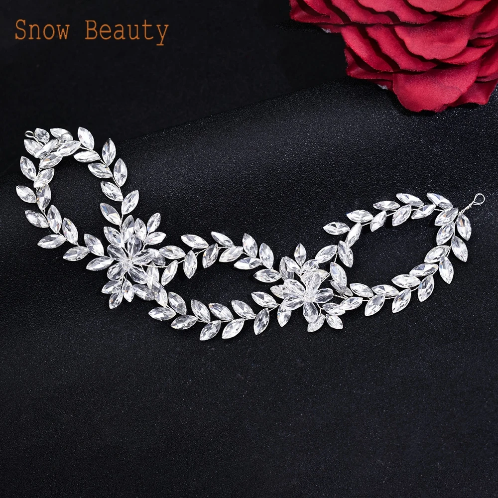 DZ002 Vintage Bridal Headpiece Crystal Brides Hair Accessories Rhinestone Wedding Headdress Rhinestone Party Jewelry Headpieces