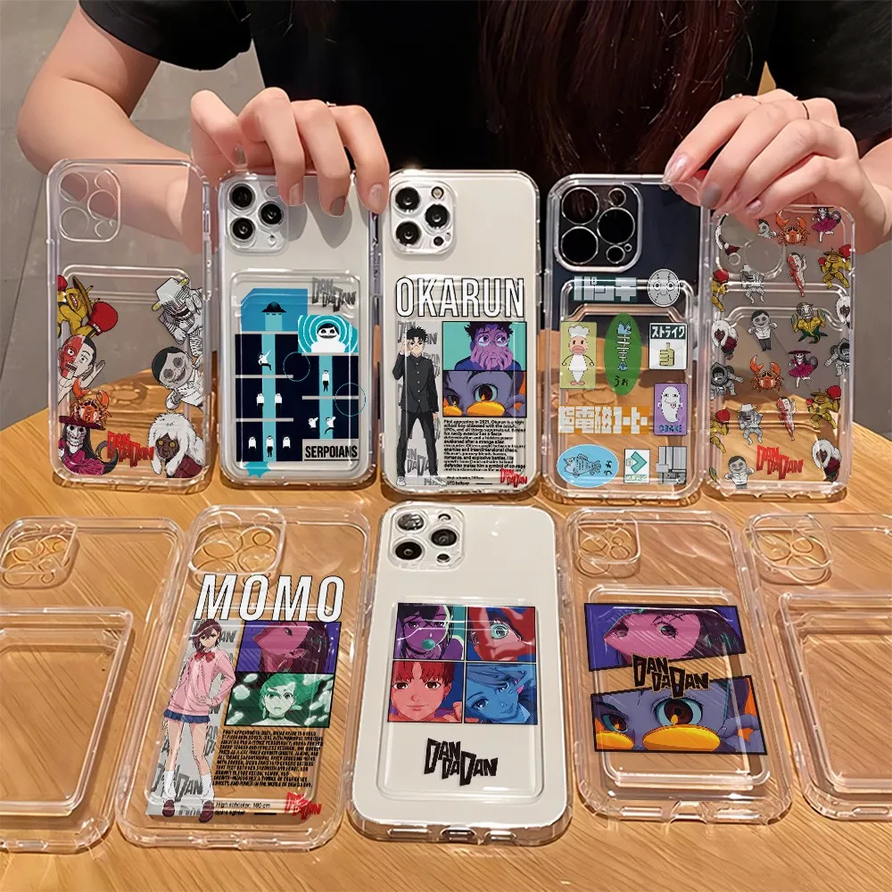 Cartoon DAN DA DANS Card Hold Phone Case For Samsung Galaxy S26 S25 S24 S23 S22 S21 S20 FE Edge Plus Ultra M33 M53 M54 5G