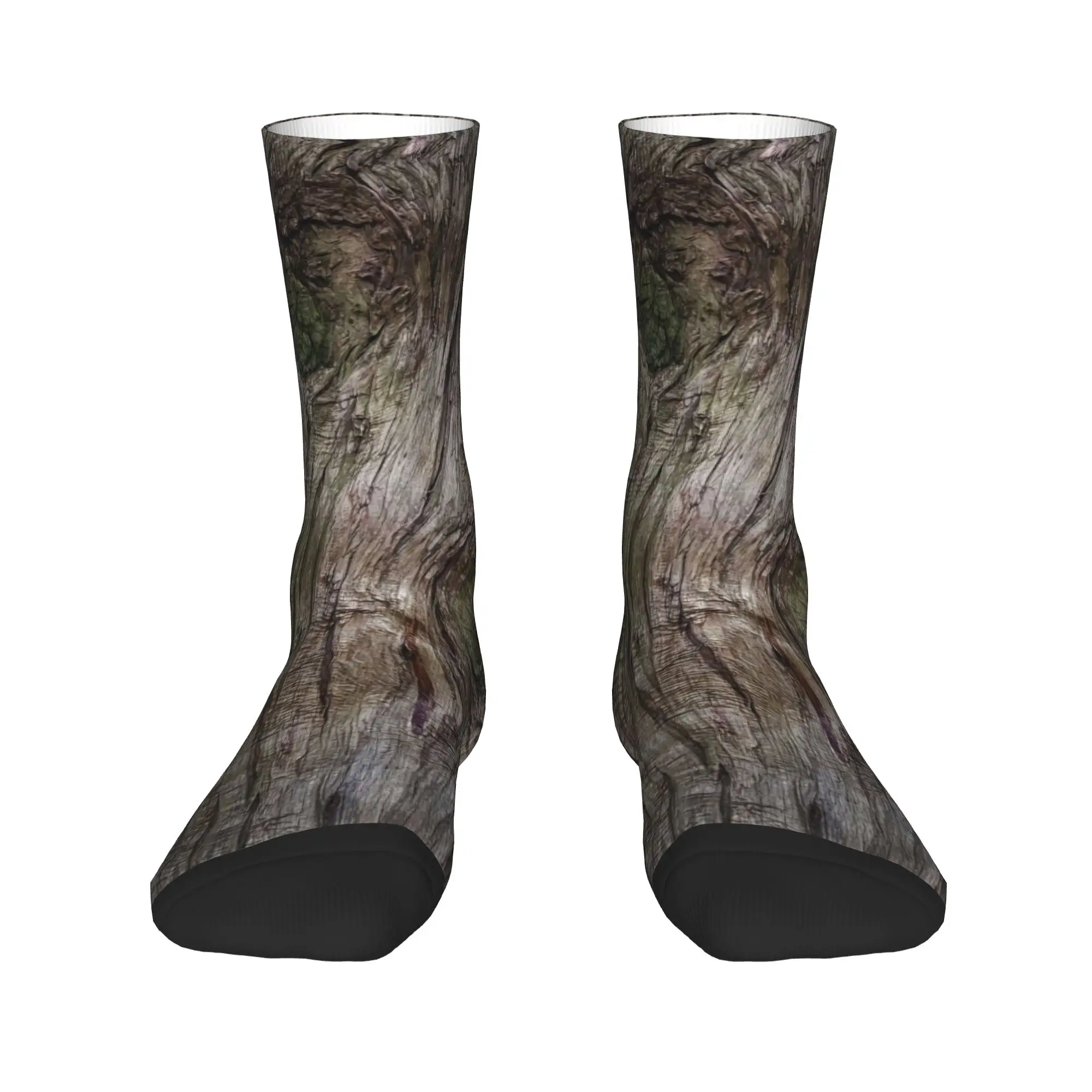 Tree Bark  Stockings  Pattern Leisure Socks Autumn Anti Sweat Socks Men's Cycling Soft Socks