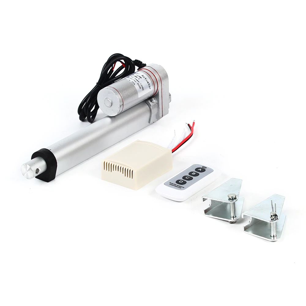 Linear Actuator Motor Drive Adjustable Drive 900N DC 12V with Remote Control 150/200/250/300/450mm Stroke Length Motor