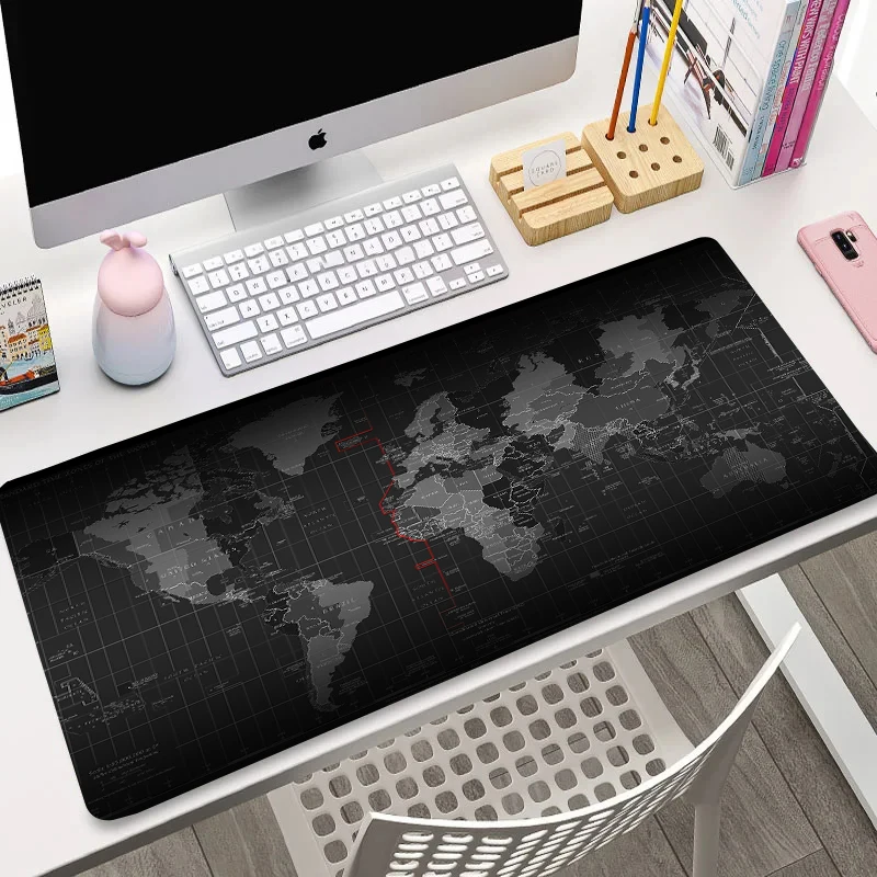 WESAPPA-Grande Mapa Mouse Pad, Tapetes de Mesa, XXL Gaming Mousepads, Mesa De Escritório Decoração, Teclado, Longo Padding, Notebook, Computer Gamer