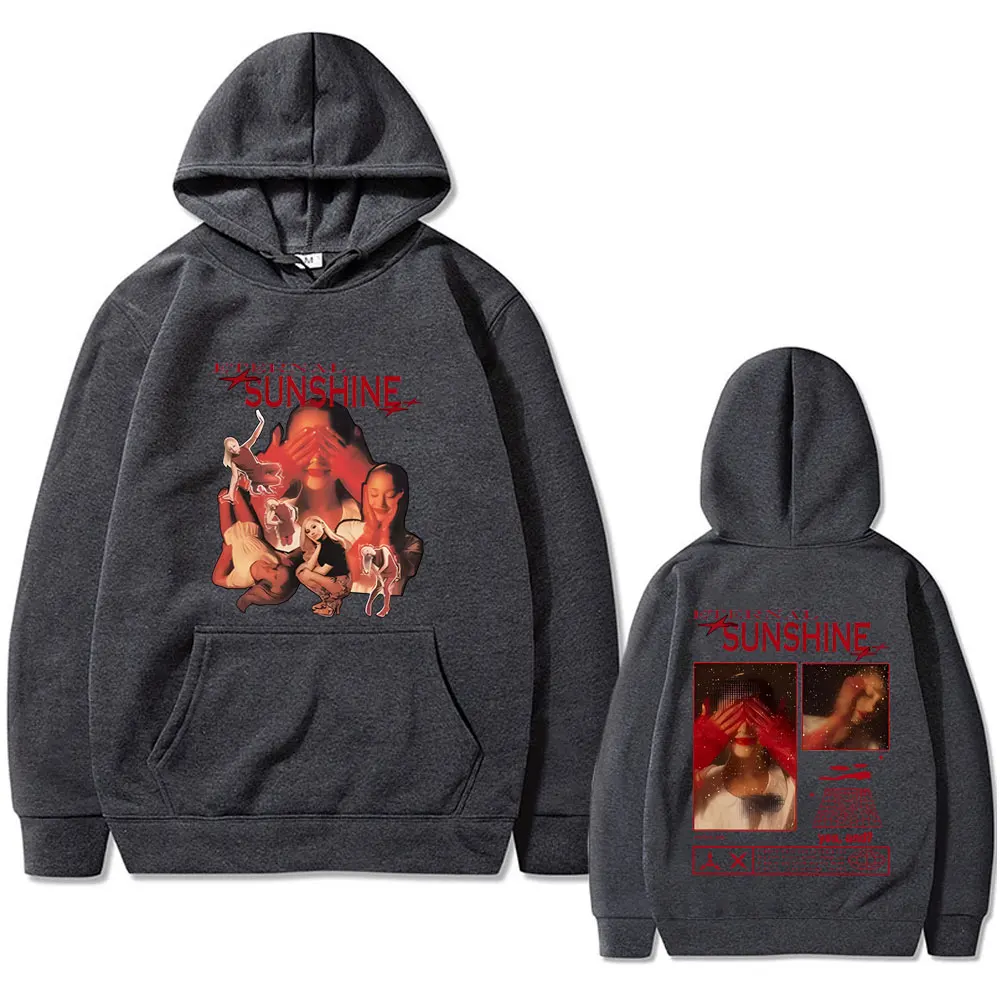 Yes and Ariana Grande Eternal Sunshine Double Sided Print Hoodie Men Women Fashion Oversized Hooded Tracksuit Male Streetwear