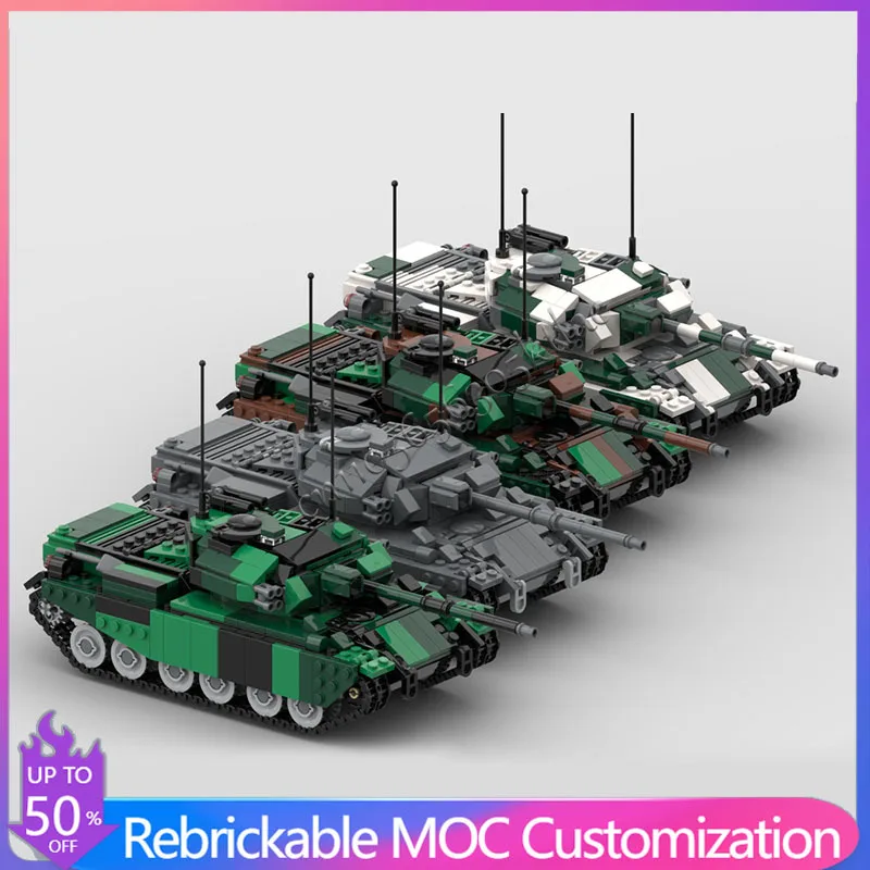 

Набор для сборки модели тяжелого танка MOC из 988 деталей, зимний, трехцветный, для детей, развивающий, рождественский подарок