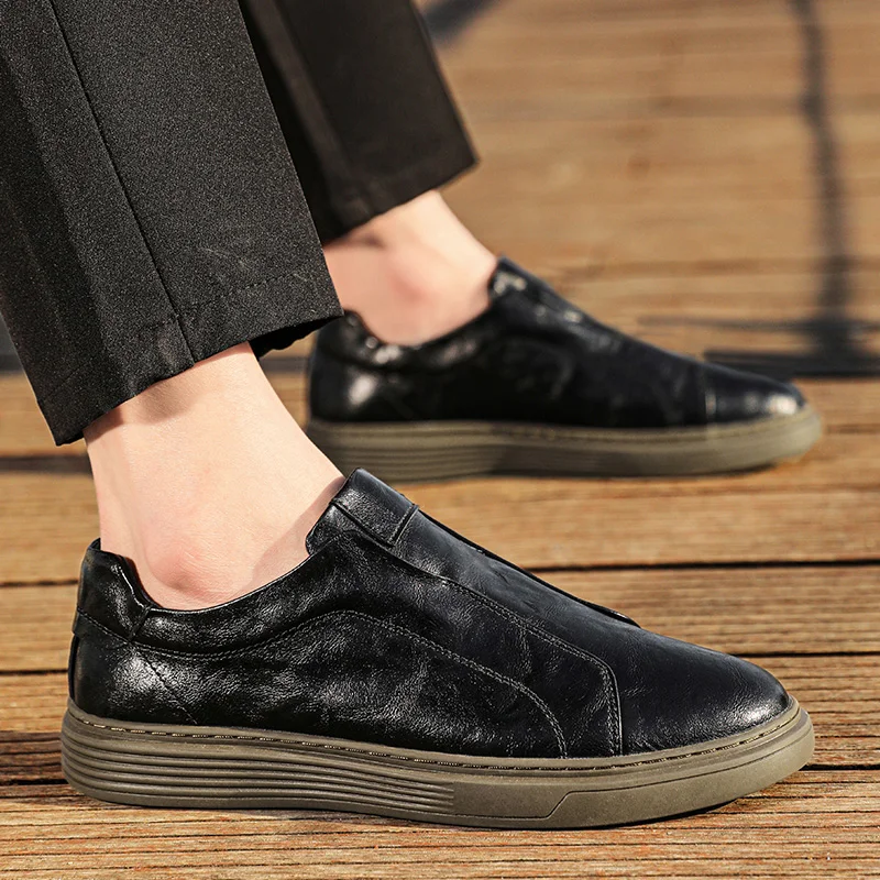 

Fashion Man Designer Driving Shoes Comfort Premium Leather Shoe Luxury Brand Loafers Slip on Quality Casual Office Leather Shoes