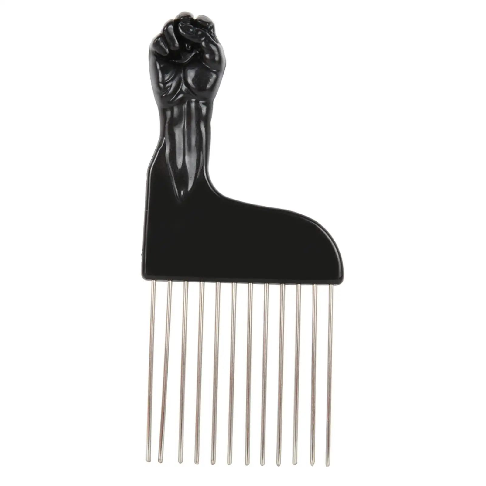 Foldable Handle Afro Hair Brush Plastic Color Detangler Pick Comb Hair Styling Tool for Professional Salon Barber Use