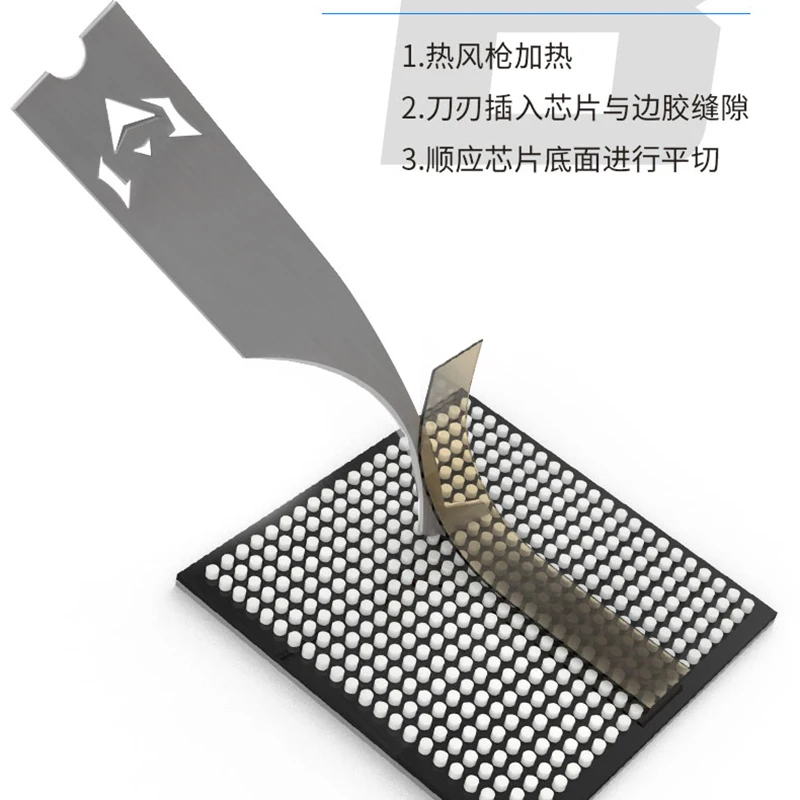 5 in 1メカニック用ブレード、icチップ修理、薄いブレード、接着剤除去機、携帯電話修理ツール用のbga溶接ナイフ