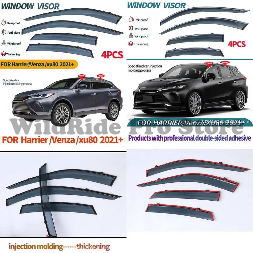

1 set For TOYOTA HARRIER XU80 2021 Window Visor Car Side Window Rain Deflector