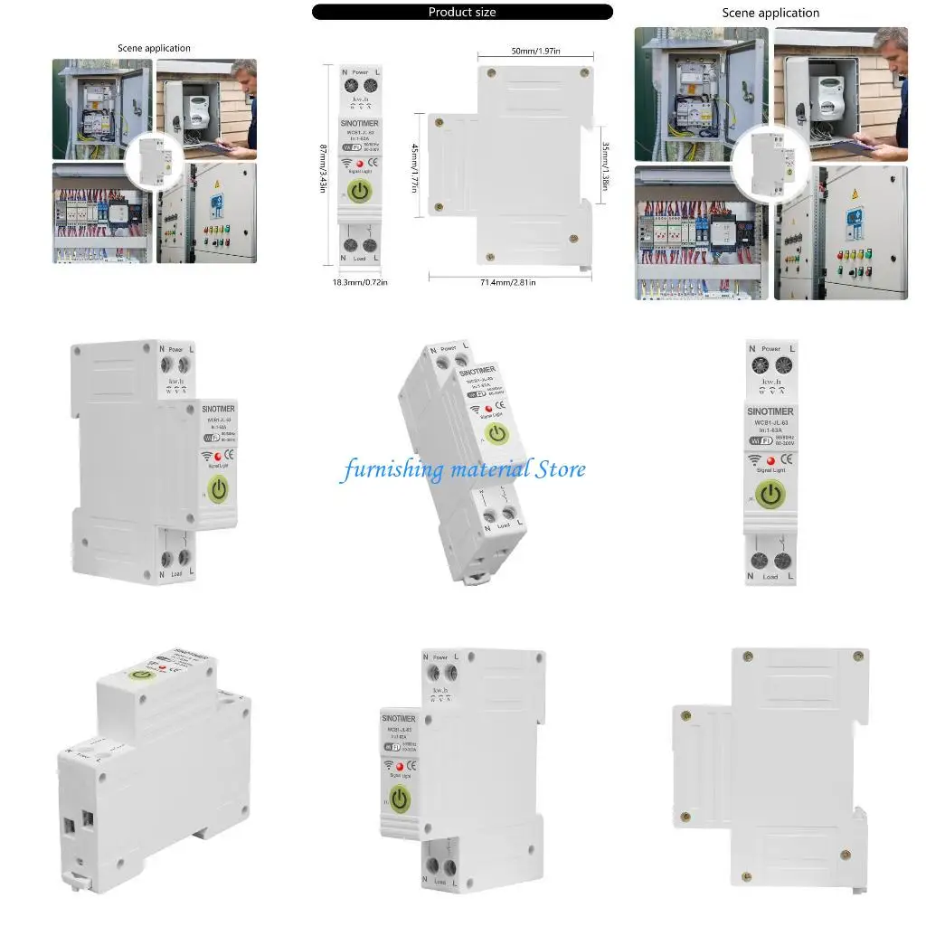 

Y5GD Upgrades 63A Circuit Break with Monitoring Energy Saving Home Safety Switches