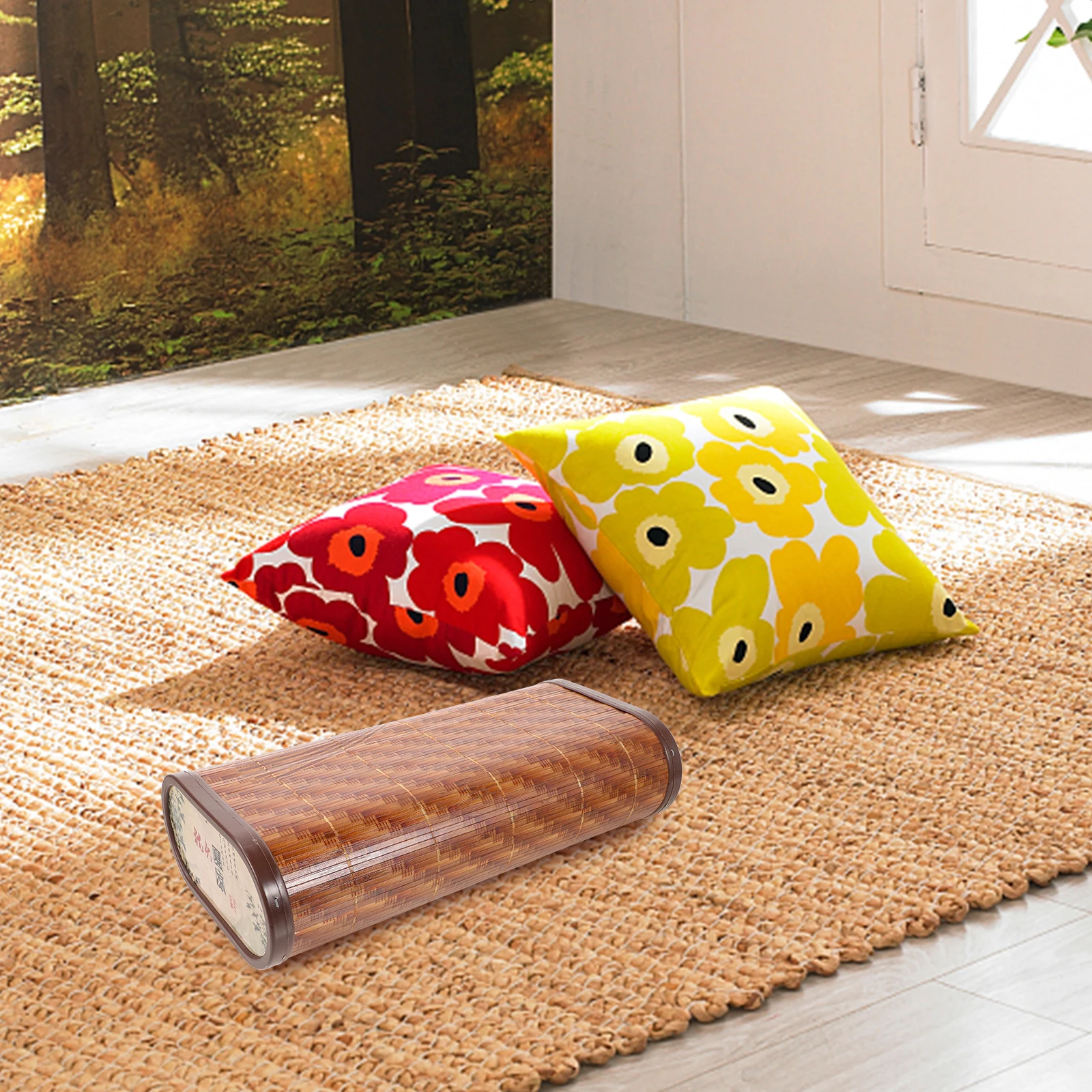 

Bamboo Pillow Cooling Summer Sweat Steam Neck Cushion Hollow Breathing Design Elderly Orthopedic Gift