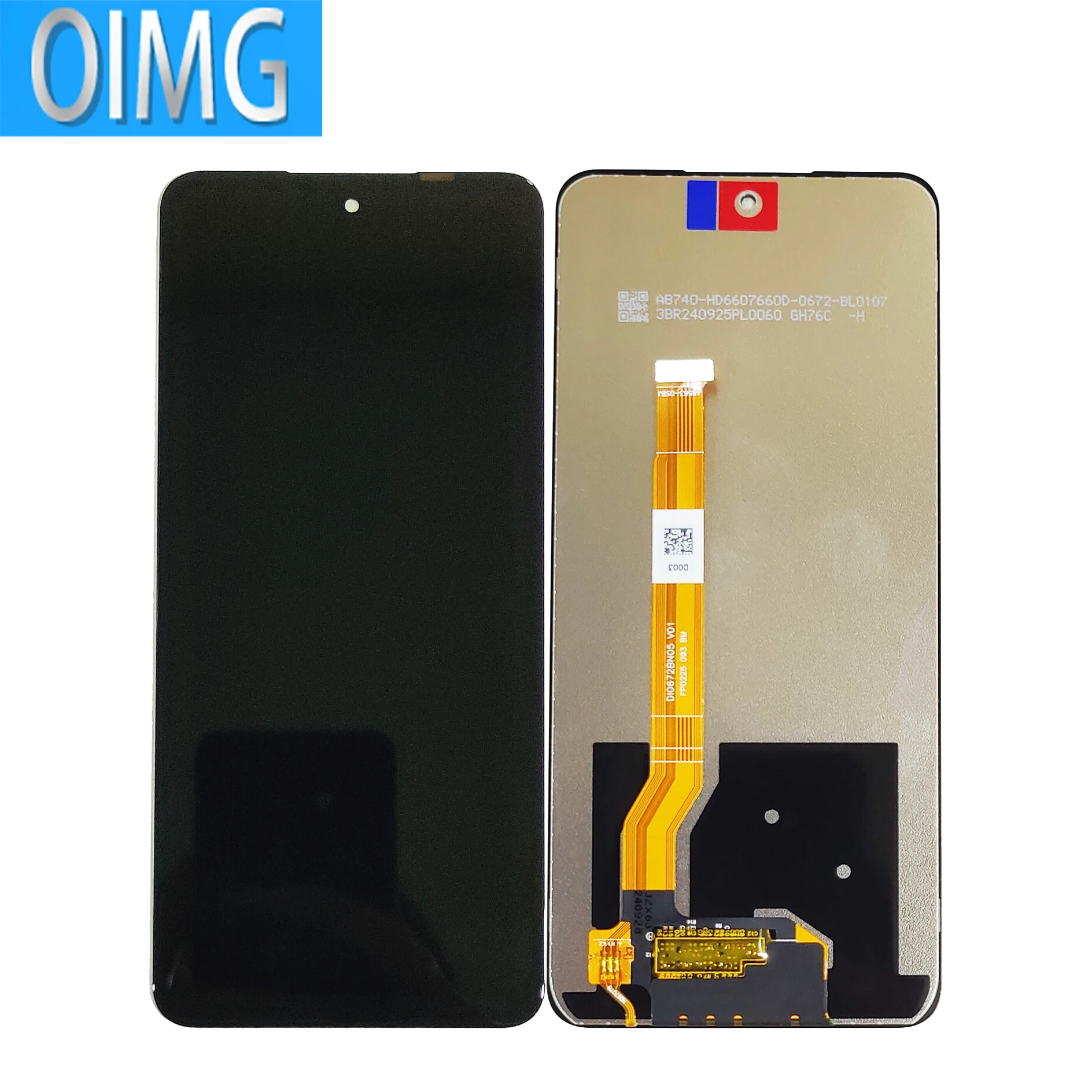 6.72인치 Realme C67 4G LCD 화면용 프레임 터치 RMX3890이 포함된 기존 디스플레이