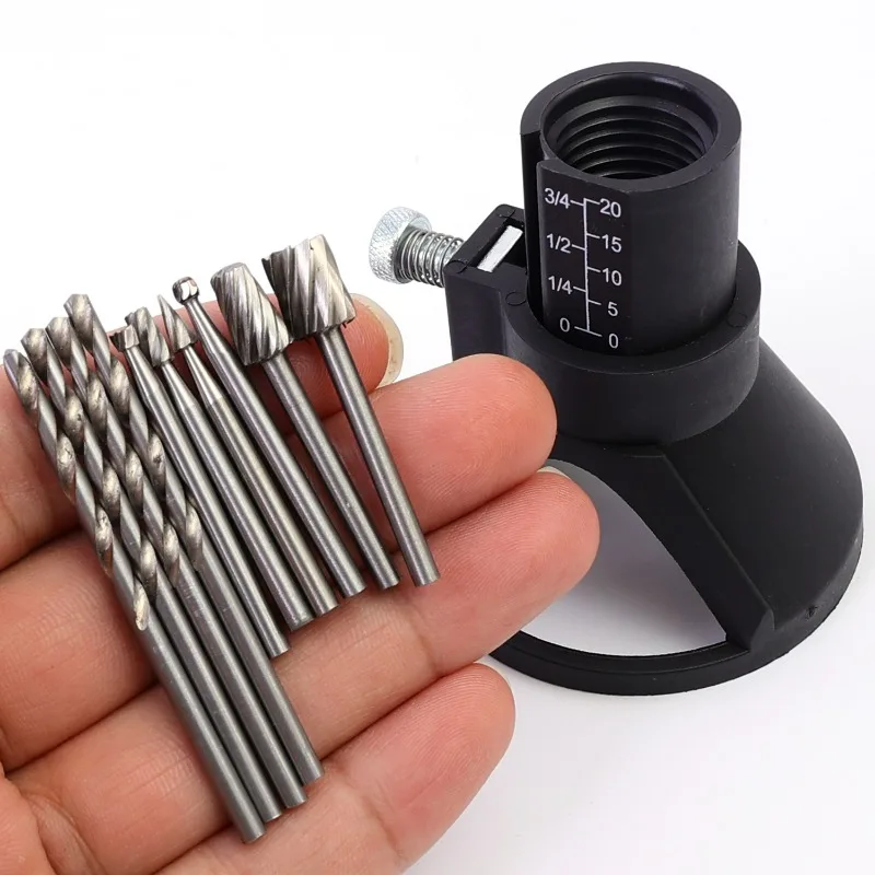 Rotary Router Fräser Gewidmet Locator Horn Feste Basis Holzarbeit Power Toos Guide Twist Bohrer Holz Carving Werkzeuge