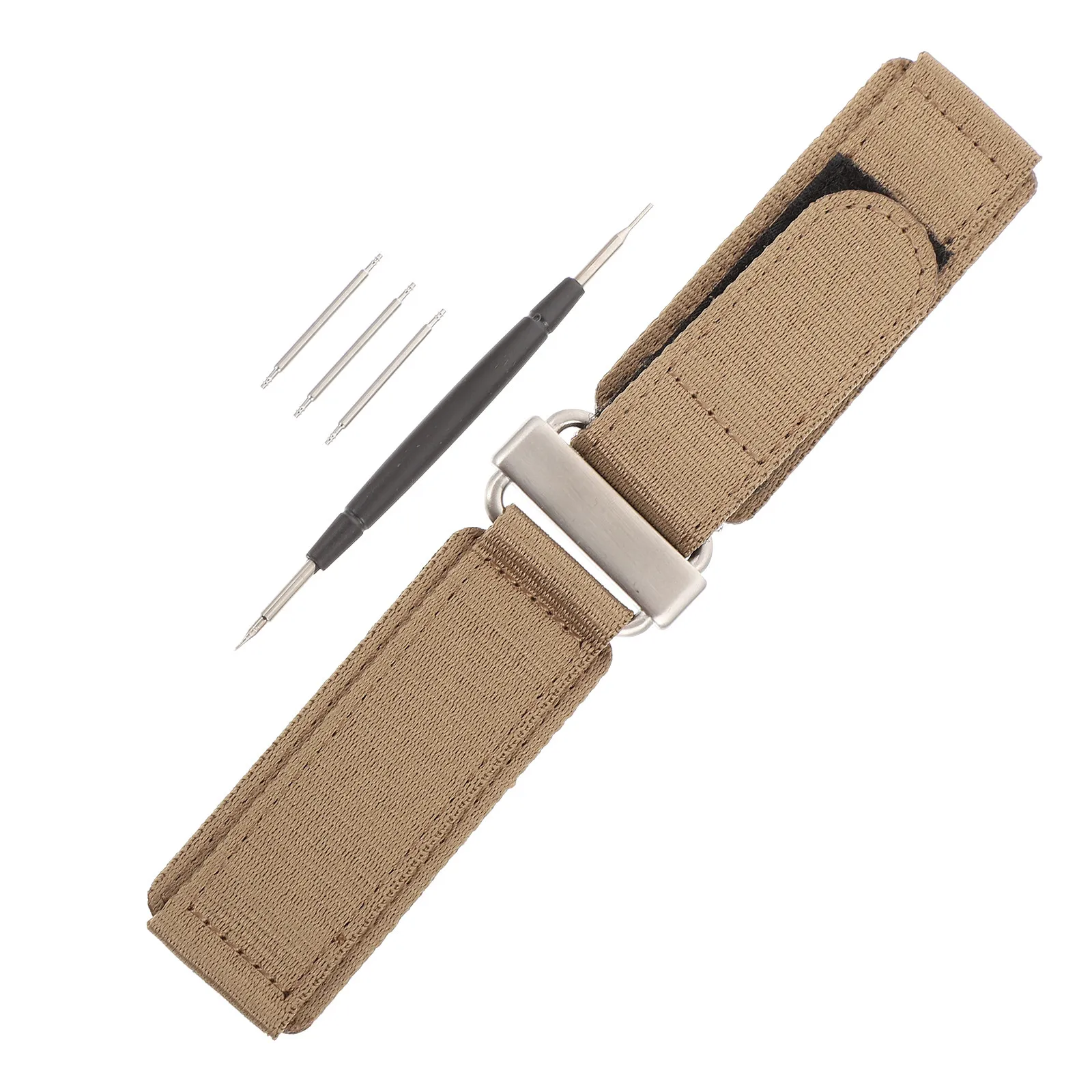 

Nylon Watch Strap 20Mm Soft Elastic Stretchable Band with Stainless Steel Buckle for Men Women Daily Wear Comfortable Secure Fit