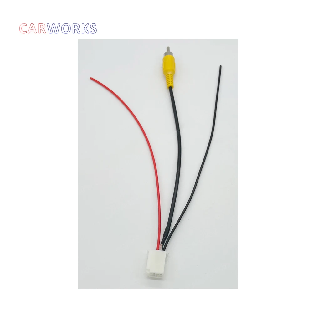 4 Pin Male Connector Wire Harness for Radio Back Up Reverse Camera RCA Input Plug Cable for Toyota